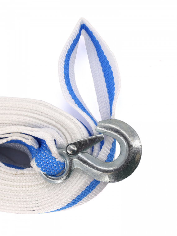 Трос буксировочный лента (4,5 м 6 т.) петля/крюк 