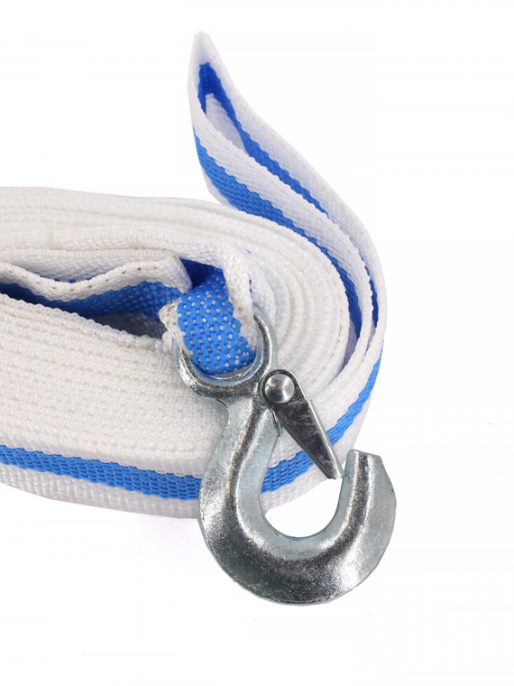 Трос буксировочный лента (4,5 м 6 т.) петля/крюк 