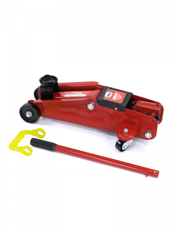 Домкрат гидравлический подкатной 1,7т. (в кейсе) (высота мин/макс 135/320мм) 