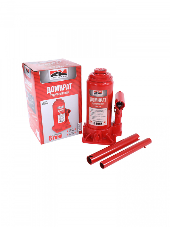 Домкрат гидравлический 8т.(высота мин/макс 200/385мм) 