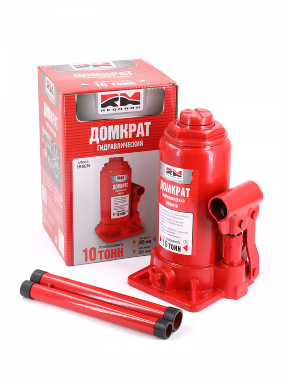 Домкрат гидравлический 10т.(высота мин/макс 200/385мм) 