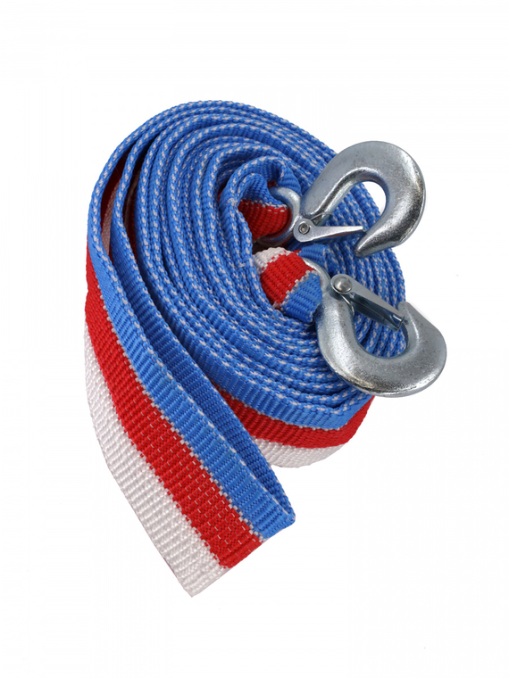 Трос буксировочный лента (4,5 м 12 т.) крюк/крюк 