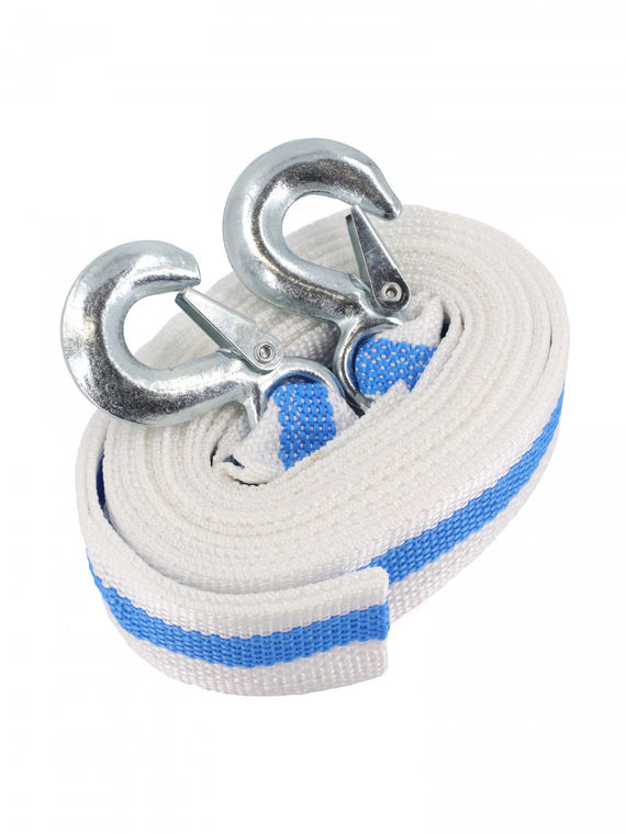 Трос буксировочный лента (4,5 м 6 т.) крюк/крюк 