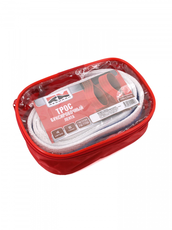 Трос буксировочный лента (4 м 6 т.) петля/петля 