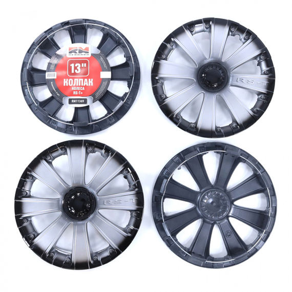 Колпак колеса R13 RS-T+ (пруж) кт 4 шт.(2+2) REDMARK