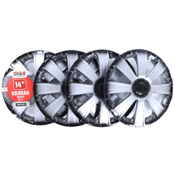 Колпак колеса R14 RS-T+ (пруж) кт 4 шт.(2+2) REDMARK