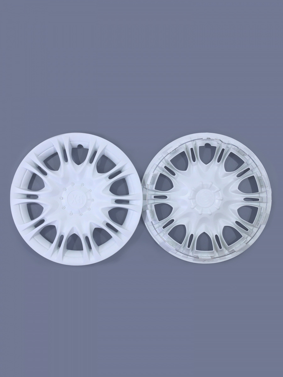 Колпак колеса R16 Г-3302, иномарки Х5 задний белый (пруж) кт 2 шт. REDMARK