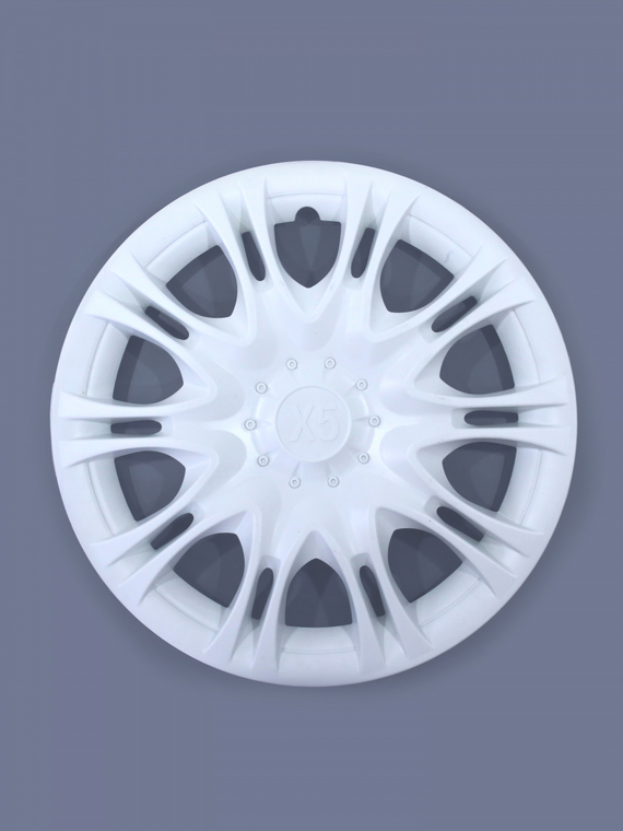 Колпак колеса R16 Г-3302, иномарки Х5 задний белый (пруж) кт 2 шт. REDMARK