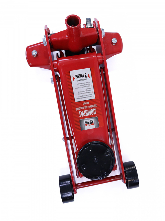 Домкрат гидравлический подкатной 3т. (высота мин/макс 135/495мм) 
