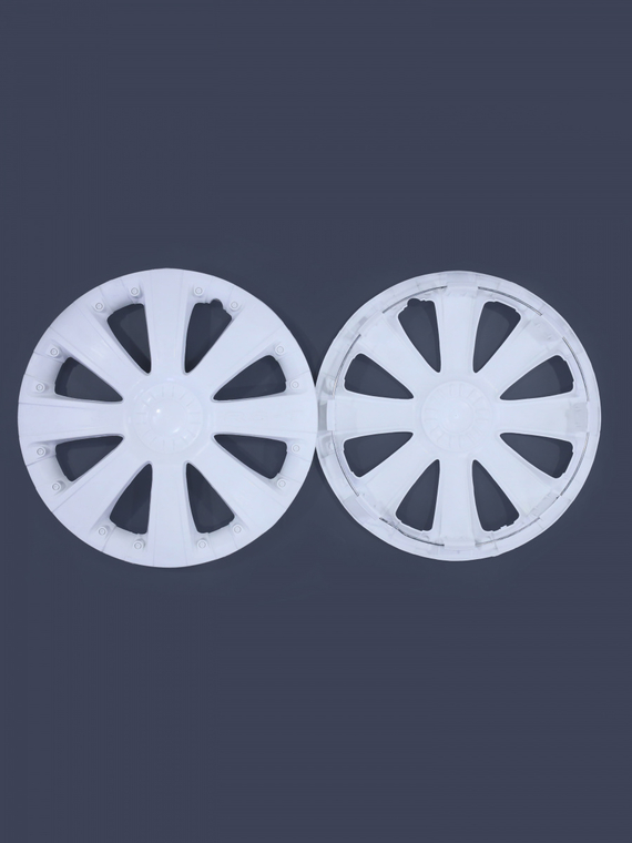 Колпак колеса R14 RS-Tбелый (пруж) кт 4 шт.(2+2) REDMARK