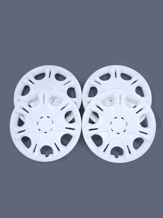 Колпак колеса R14 Лотус белый (пруж) кт 4 шт.(2+2) REDMARK