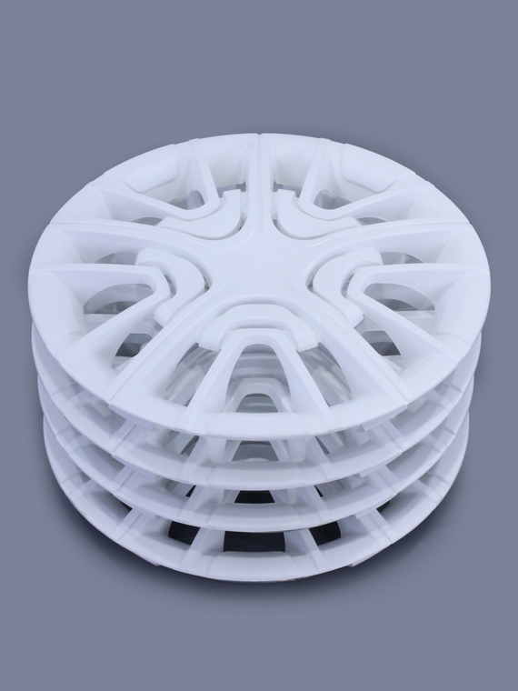 Колпак колеса R13 Шерифф белый (пруж) кт 4 шт. (2+2)