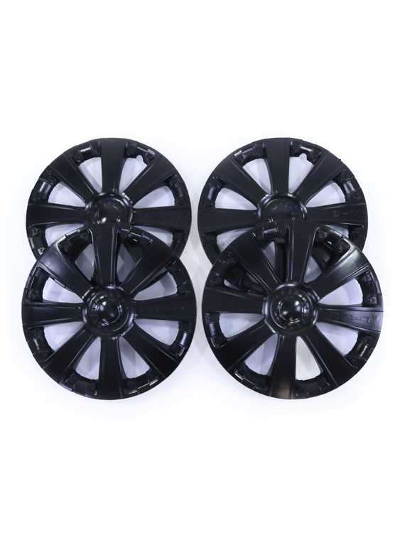 Колпак колеса R15 RS-Tчерный глянец (пруж) кт 4 шт. (2+2) REDMARK