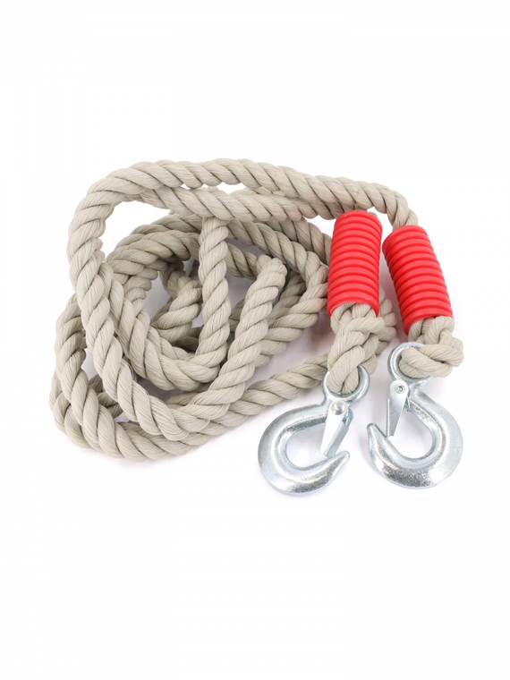 Трос буксировочный канат (4 м 3 т.) крюк/крюк 