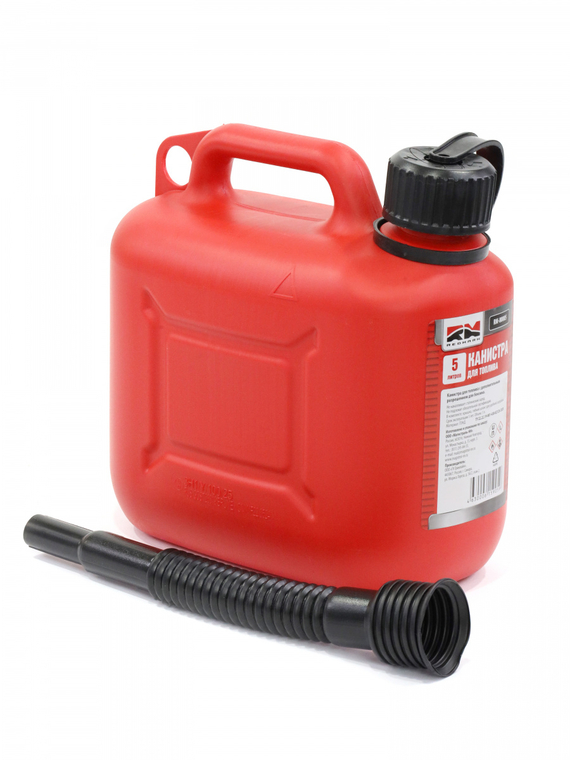 Канистра 5 л (п/эт.) под ГСМ с заливным устройством (красная)