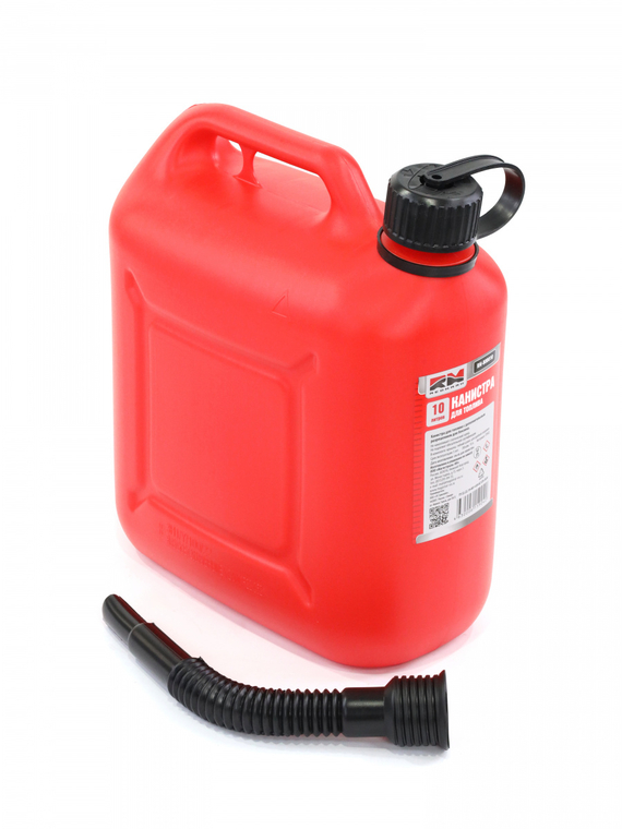 Канистра 10 л (п/эт.) под ГСМ с заливным устройством (красная)