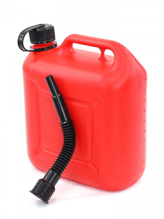 Канистра 10 л (п/эт.) под ГСМ с заливным устройством (красная)