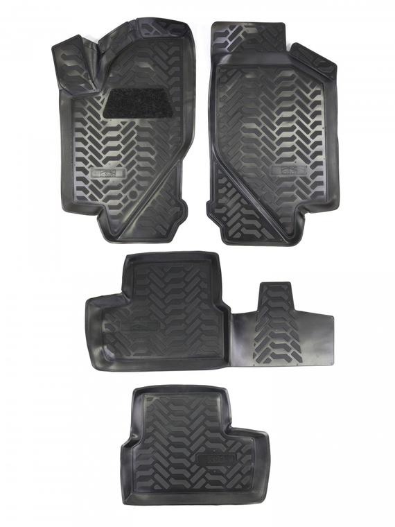 Коврики внутрисалонные ВАЗ-2190 Granta 2011-> кт. 3D с подпятником (полиуретан) 