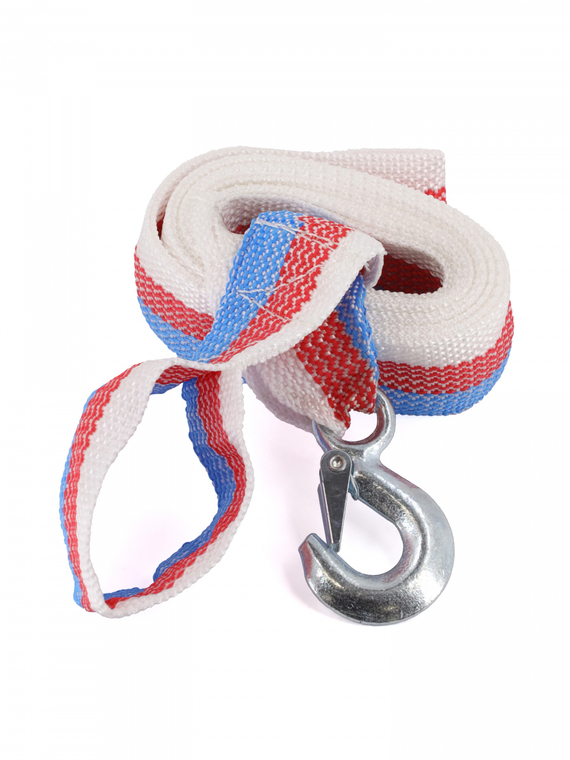 Трос буксировочный лента (5 м 3,5 т.) петля/крюк