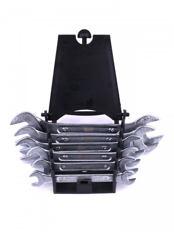 Набор ключей рожковых 6 шт. (кт.)(6x7, 8x9, 10x11, 14x15, 16x17 мм) 