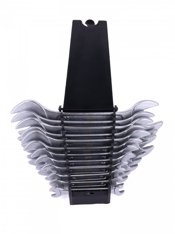 Набор ключей рожковых 12шт. (кт.)(6X7, 8X9,10X11, 12X13, 14X15, 16X17, 18X19, 20X22, 21X23, 24X27, 2