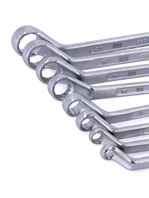 Набор ключей накидных 8 шт. (6x7,8X9,10X11,12X13,14X15,16X17,18X19,20x22 мм)