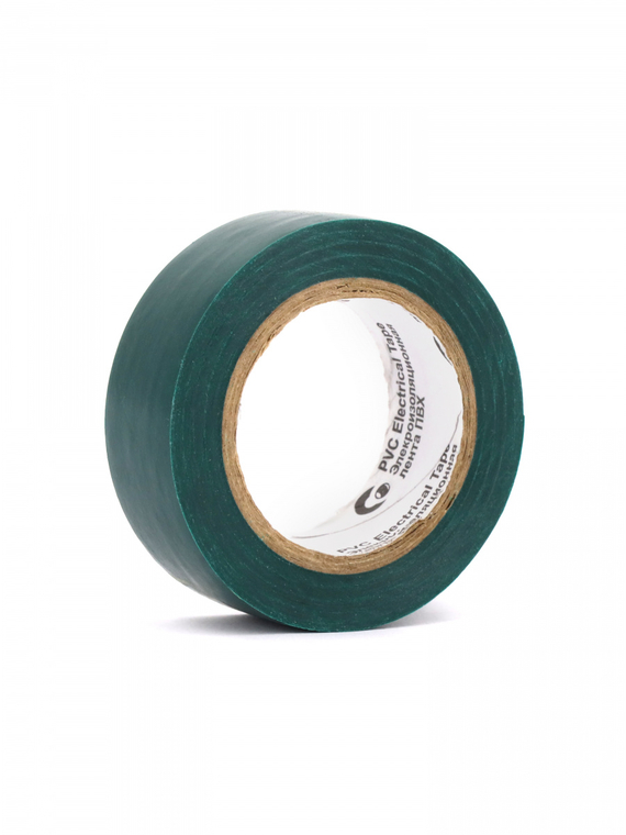 Изолента 19 мм х 10 м, цв. зеленый 