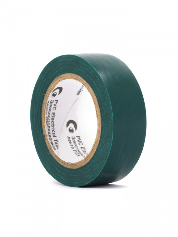 Изолента 19 мм х 10 м, цв. зеленый 