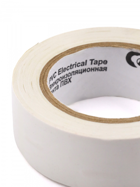 Изолента 19 мм х 10 м, цв. белый 