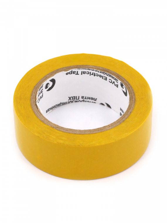 Изолента 19 мм х 10 м, цв. желтый 