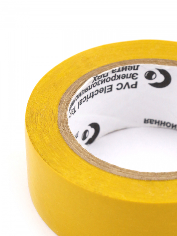 Изолента 19 мм х 10 м, цв. желтый 