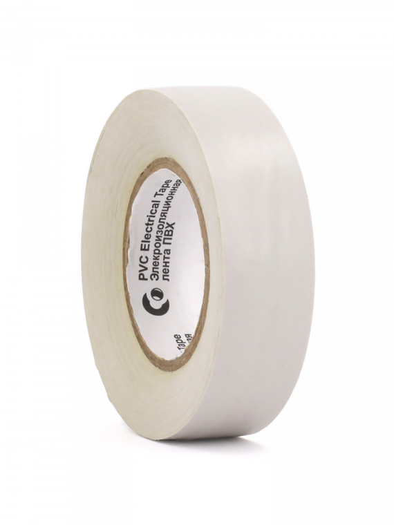 Изолента 19 мм х 20 м, цв. белый 