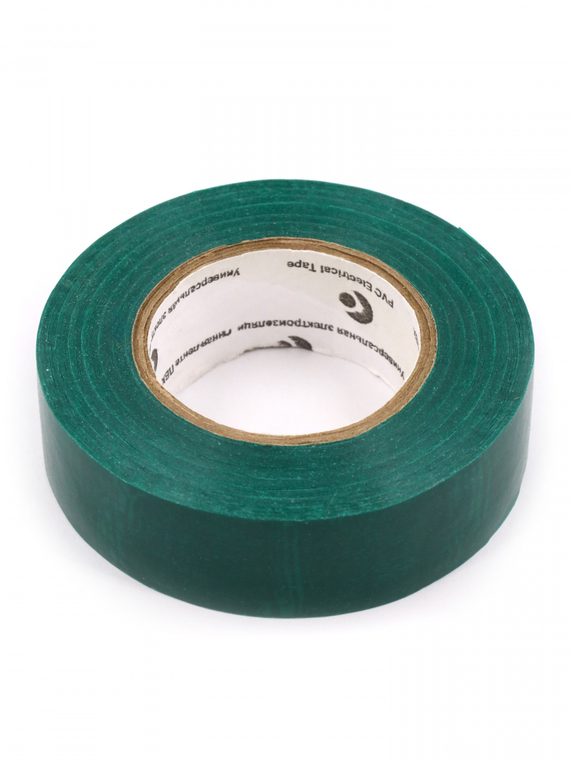 Изолента 19 мм х 20 м, цв. зеленый 