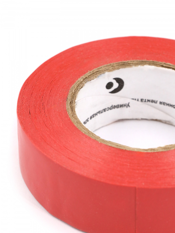 Изолента 19 мм х 20 м, цв. красный 