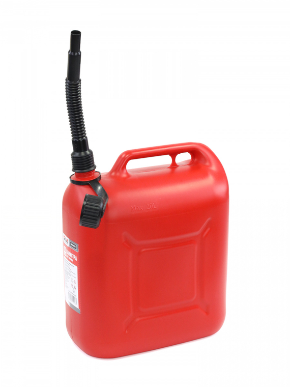 Канистра 20 л (п/эт.) под ГСМ с заливным устройством (красная)