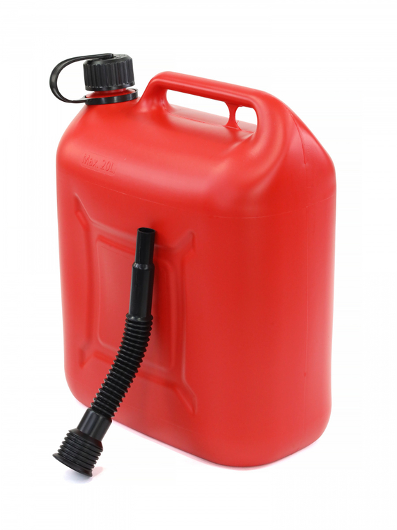 Канистра 20 л (п/эт.) под ГСМ с заливным устройством (красная)