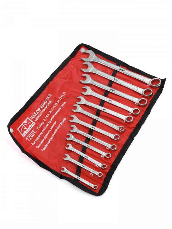 Набор ключей комбинированных 12 шт. (кт.) (6,7,8,9,10,11,12,13,14, 17,19,22  мм)