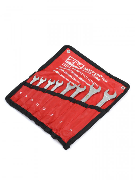Набор ключей комбинированных 8 шт. (кт.) (8,9,10,11,13,14,17,19 мм)
