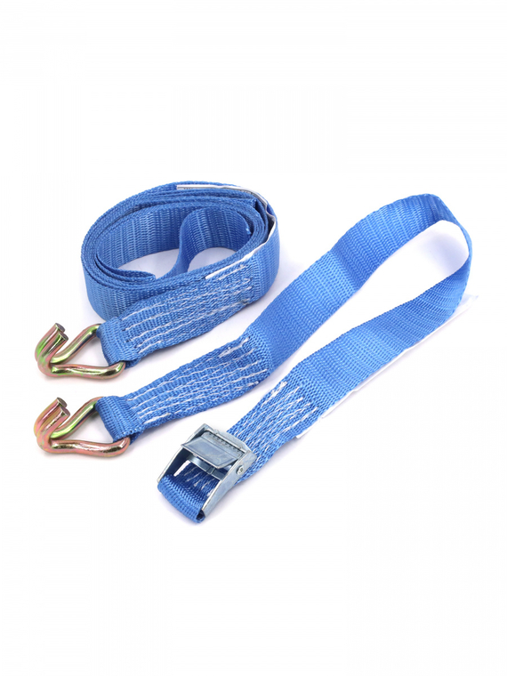 Стяжка груза (2х25) 2,5м. 2т. с замком, 2 крючка 