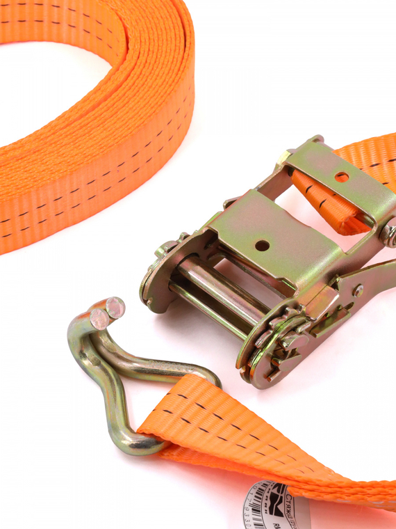 Стяжка груза (2х35) 8м. 3т. с замком, 2 крючка 