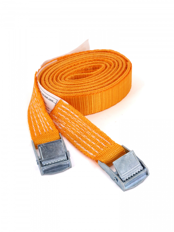 Ремень для крепления багажа (2х25) 2,5м. 0,4т. быстрый зажим 