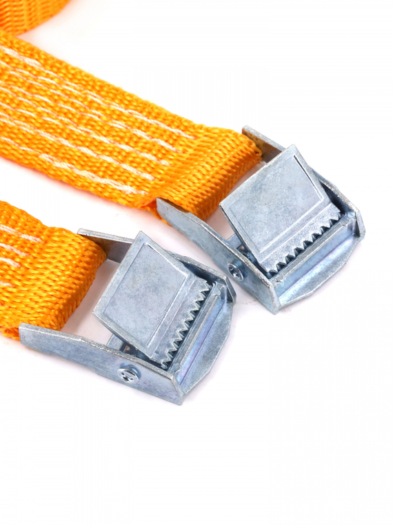 Ремень для крепления багажа (2х25) 2,5м. 0,4т. быстрый зажим 