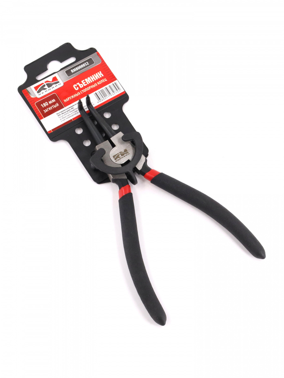 Съемник наружных стопорных колец загнутый 180 мм 