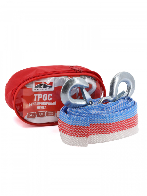 Трос буксировочный лента (4 м 3,5 т.) крюк/крюк 