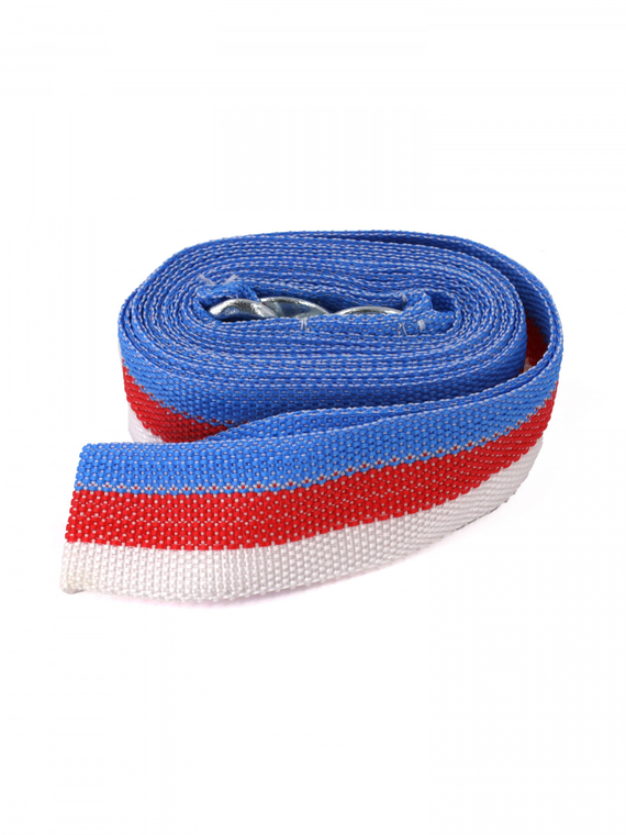 Трос буксировочный лента (5 м 5 т.) крюк/крюк 