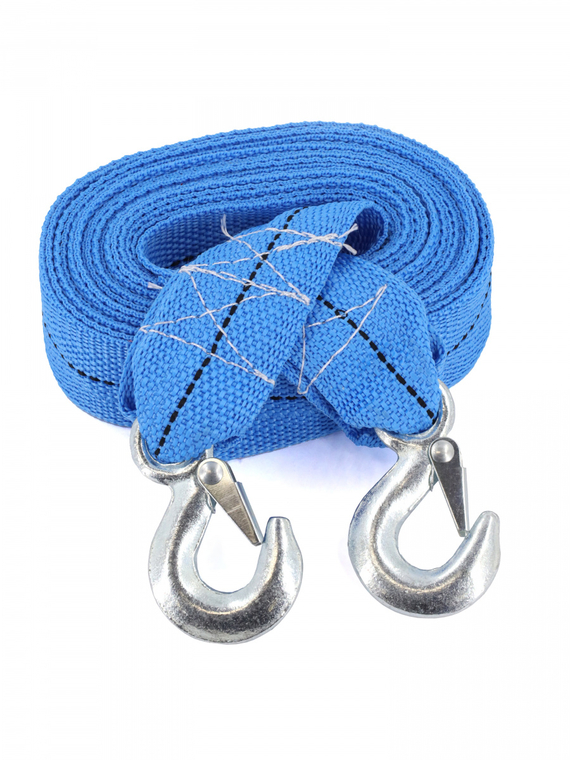 Трос буксировочный лента (6 м 7 т.) крюк/крюк 