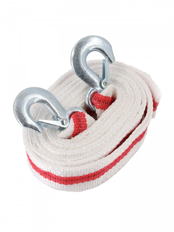 Трос буксировочный лента (5 м 7 т.) крюк/крюк 