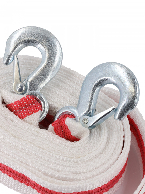 Трос буксировочный лента (5 м 7 т.) крюк/крюк 