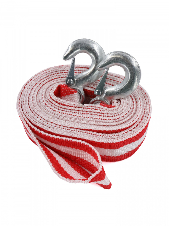 Трос буксировочный лента (6 м 8 т.) крюк/крюк 