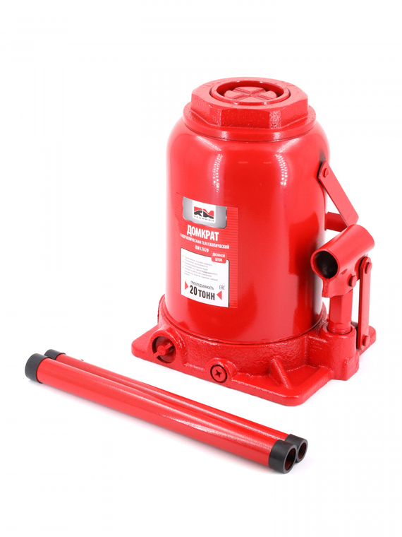 Домкрат гидравлический 20т двухштоковый (высота мин/макс 235/580мм) 